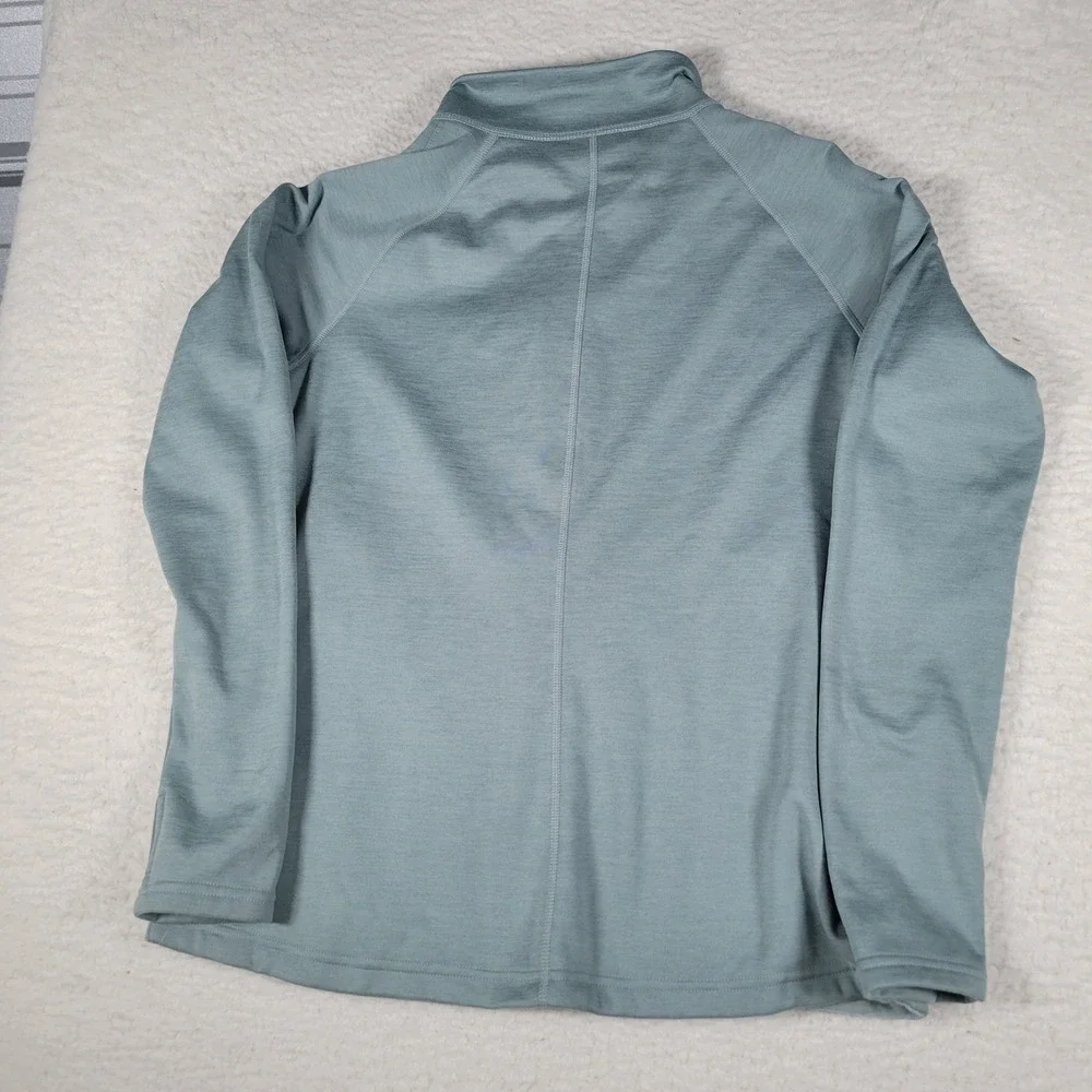 The North Face Full Zip Fleece Jacket Womens Size Large Sage Green Heathered L